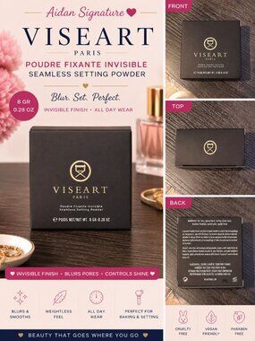 Viseart Paris Poudre Fixante Invisible Seamless Setting Powder  | Luxury French